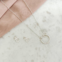 Load image into Gallery viewer, Connection | Silver Necklace with Interlocking Rings
