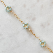 Load image into Gallery viewer, Flower Power | Wire-wrapped Flower Bead Bracelet
