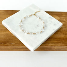 Load image into Gallery viewer, Clear Quartz Wire-wrapped Bracelet
