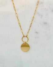 Load image into Gallery viewer, Gold Medallion Necklace
