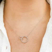 Load image into Gallery viewer, Connection | Silver Necklace with Interlocking Rings
