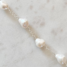 Load image into Gallery viewer, Baroque Pearl Wire-wrapped Bracelet - Available in gold and silver
